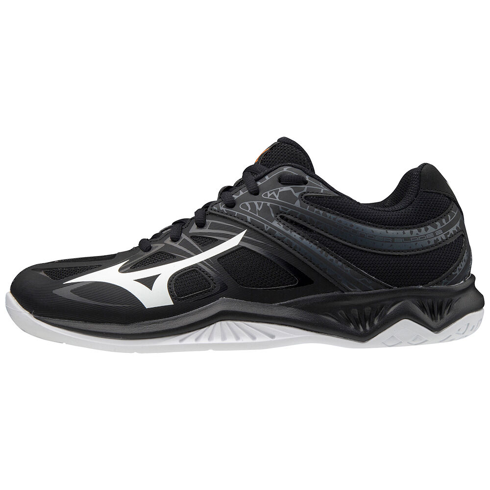 Mens Mizuno Thunder Blade 2 Volleyball Shoes Black/White Philippines (THIAGU819)